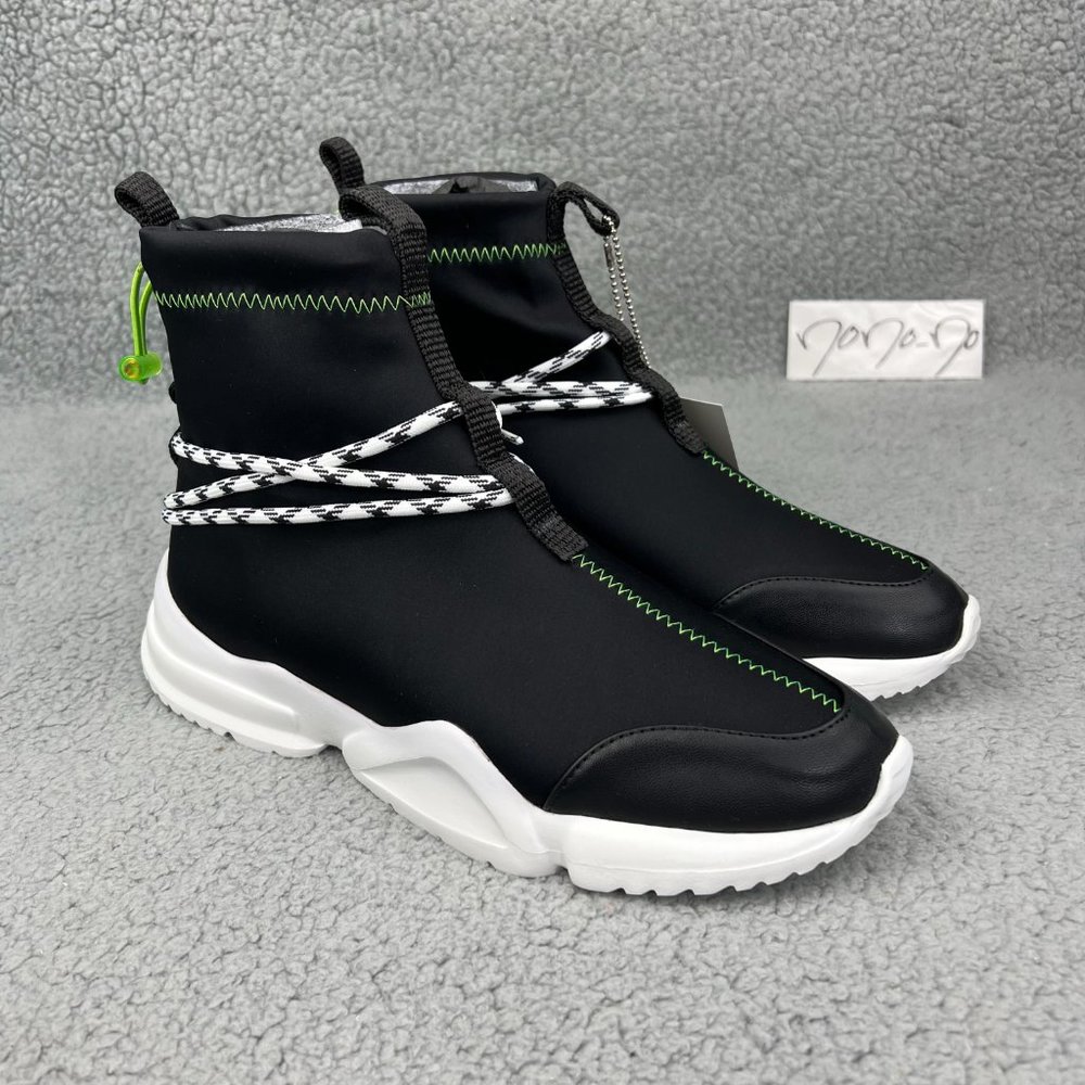 John Geiger 002 High OG Men 8 Shoes Black White Lime Green 2018 Sneakers Yeezy 2